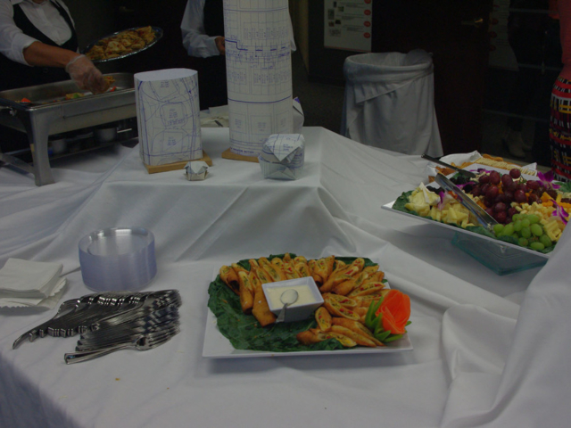 Delicious food provided by Boulevard Catering