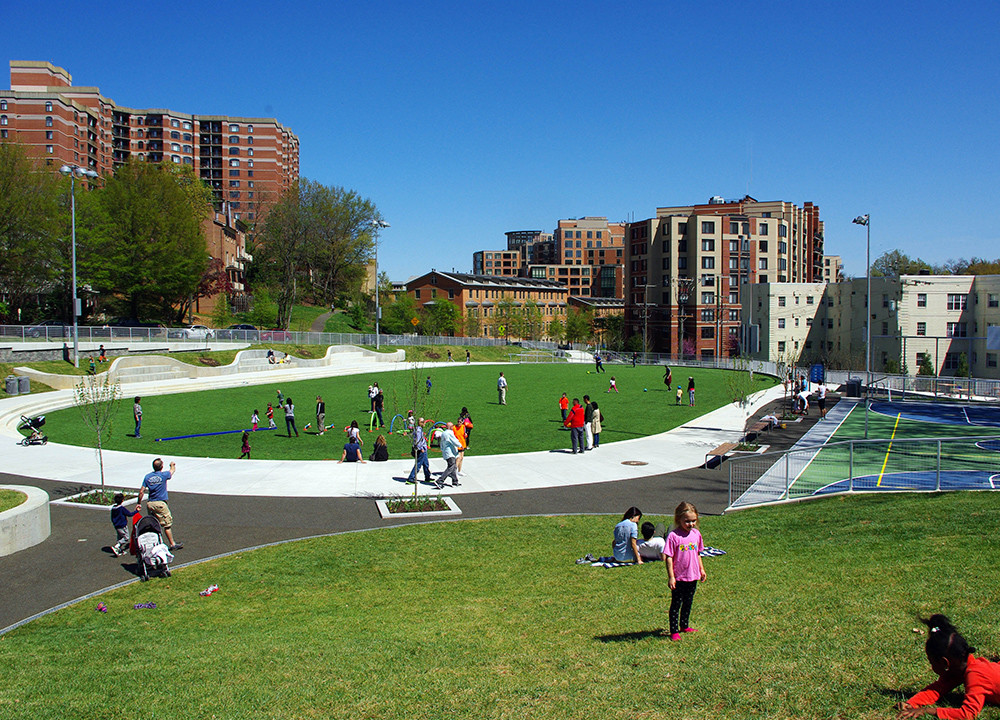 Rocky Run Park - Arlington, VA, <i>un-programmed synthetic turf open space</i>